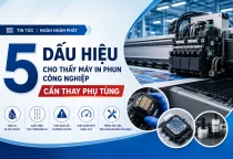 5 dấu hiệu cho thấy máy in phun công nghiệp cần thay phụ tùng