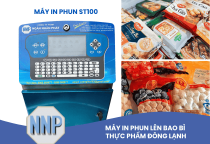 Máy in phun lên bao bì thực phẩm đông lạnh – Giải pháp in ấn sắc nét, bền màu