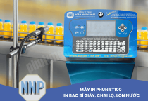 Máy In Phun ST100 – Giải Pháp In Ấn Trên Bao Bì Giấy, Chai Lọ, Lon Nước