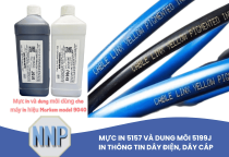 Mực in 5157 và dung môi 5199J cho máy in Markem 9040 - In thông tin dây điện, dây cáp