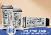 Mực in V7205-D 750ml cho máy in phun Videojet 1280, 1580 in date – mã lô – mã vạch trong sản xuất