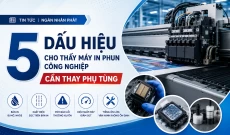 5 dấu hiệu cho thấy máy in phun công nghiệp cần thay phụ tùng