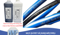 Mực in 5157 và dung môi 5199J cho máy in Markem 9040 - In thông tin dây điện, dây cáp
