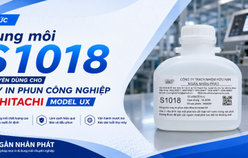 Dung môi S1018 chuyên dùng cho máy in phun công nghiệp hiệu Hitachi model UX