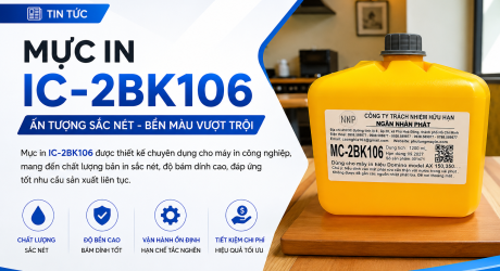 Mực in IC-2BK106 dùng cho máy in hiệu Domino model AX 150 , 350